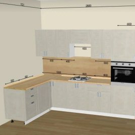 Кухонный гарнитур Лофт Cappuccino Veralinga 01
