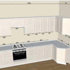 Кухонный гарнитур Сканди Cappuccino Softwood