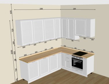 Кухня Сканди White Softwood