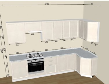 Кухня Сканди Cappuccino Softwood