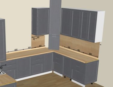 Кухня Сканди Graphite Softwood 03