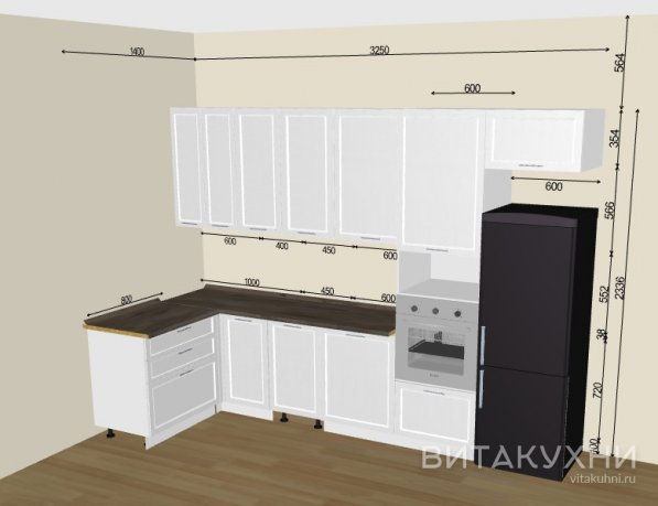 Кухня Сканди White Softwood 01