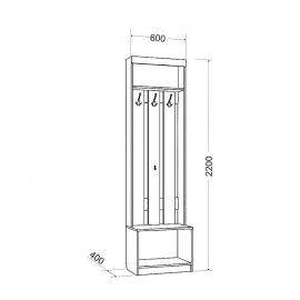 Прихожая Ева-2 Дизайн-3