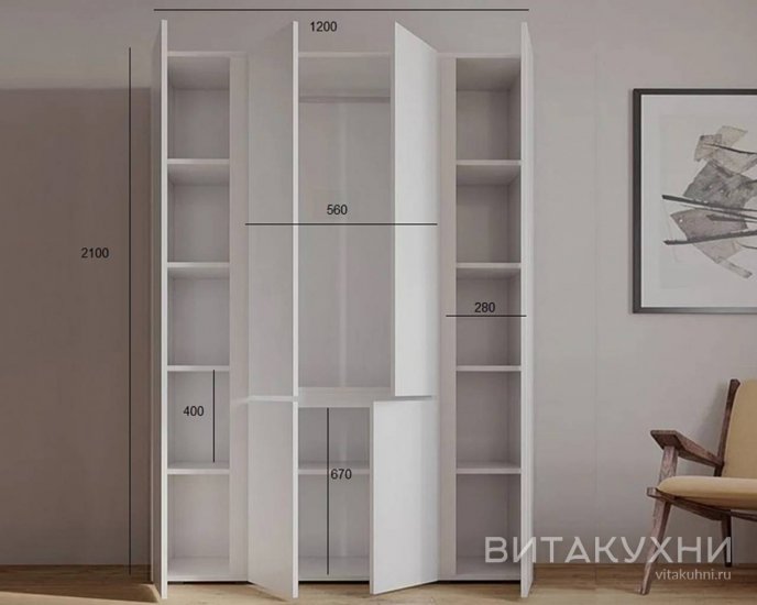 Шкаф распашной Сура 4