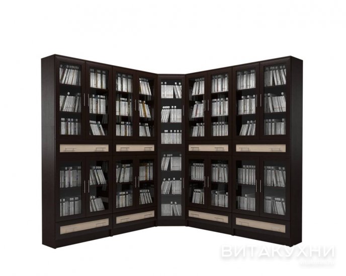 Книжный угловой шкаф Млайн 49