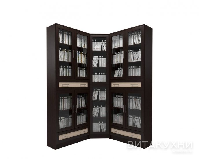 Книжный угловой шкаф Млайн 47