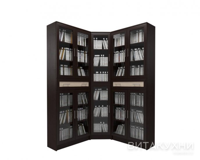 Книжный угловой шкаф Млайн 29