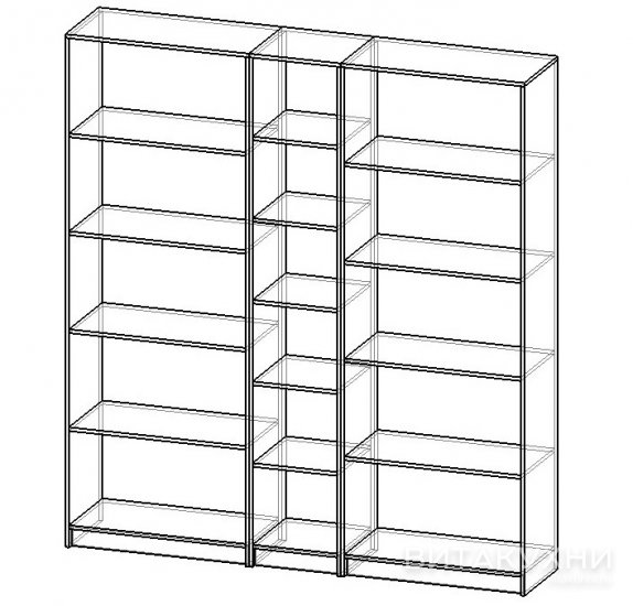 Шкаф распашной Вираж-4