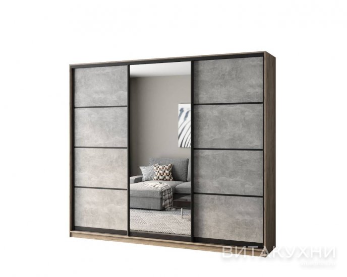 Шкаф-купе Бавария Лофт Бетон