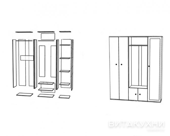 Прихожая Тунис-3