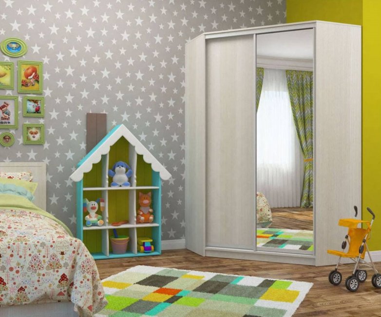 Угловой шкаф-купе Елена 19