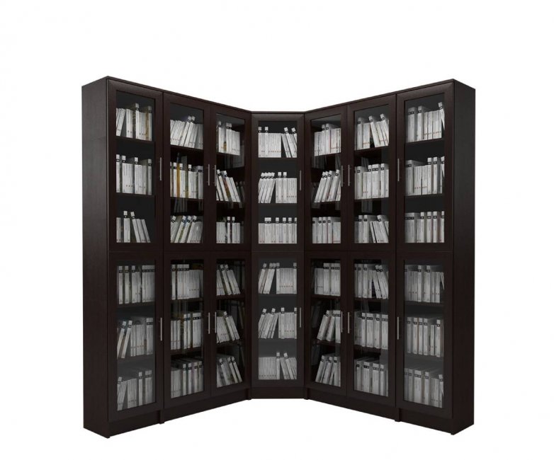 Книжный угловой шкаф Млайн 16
