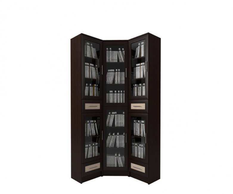 Книжный угловой шкаф Млайн 46