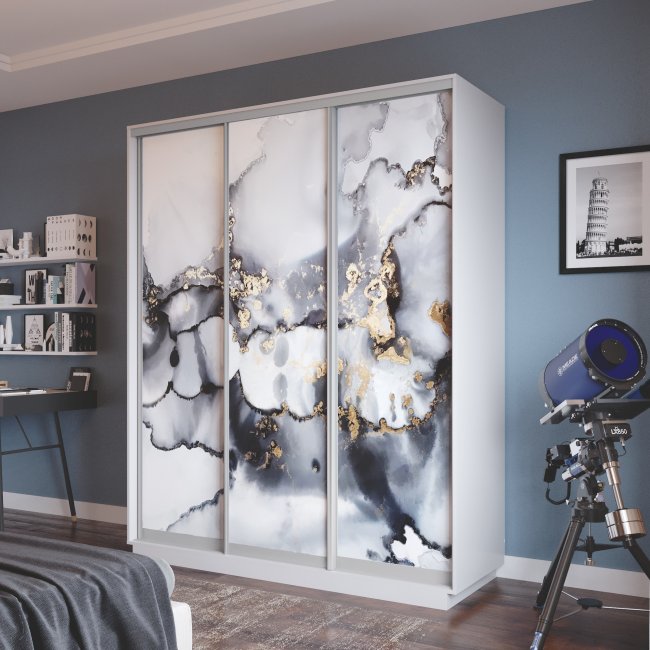 Шкаф-купе Фреско снег